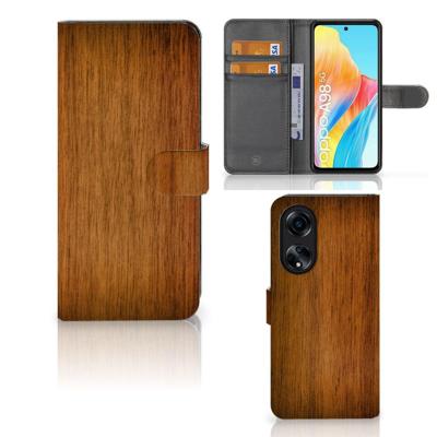 OPPO A98 5G | Book Style Case | Donker Hout