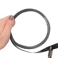 Vaessen Creative • aluminiumdraad crocodile 1,5cmx0,5mmx3m anthracite - thumbnail