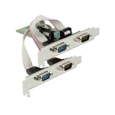 Delock 89557 PCI Express x1-kaart naar 4 x seriële RS-232 Delock 89557 PCI Express x1-kaart naar 4 x seriële RS-232