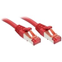 LINDY 47731 RJ45 Netwerkkabel, patchkabel CAT 6 S/FTP 0.50 m Rood 1 stuk(s) - thumbnail