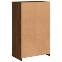 Dressoir met LED-verlichting 60,5x37x100 cm bruineikenkleurig - thumbnail