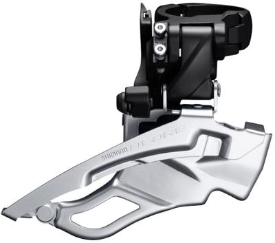 Shimano voorderailleur 3 x 10-speed deore fd-t6000 down swing met hoge klem 44-48t zwart