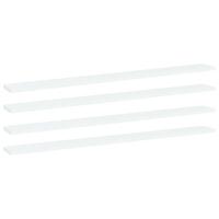 Wandschappen 4 st 100x10x1,5 cm spaanplaat wit - thumbnail