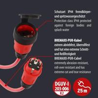 Brennenstuhl Professional Verlengkabel | VQ 2200 | IP44 | 25m | rood | H07BQ-F 3G2,5 - 9162250210 - thumbnail