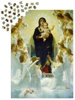 William Bouguereau - The Virgin with Angels Puzzel 1000 Stukjes - thumbnail