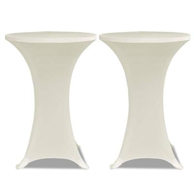 VidaXL Statafelhoes stretch ø70cm crème (2 stuks) VidaXL Statafelhoes stretch ø70cm crème (2 stuks)