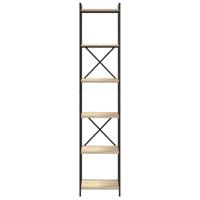 Boekenkast Sonoma eiken 40 x 30 x 188 cm Bewerkt hout - thumbnail