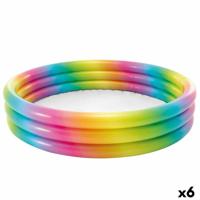 Opblaasbaar Kinderzwembad Intex Multicolour Ringen 330 L 147 x 33 x 147 cm (6 Stuks) - thumbnail