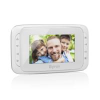 Byron Video-binnenunit voor, Extra monitor voor Accessoires voor deurintercom Draadloos, Digitaal, Radiografisch Wit - thumbnail