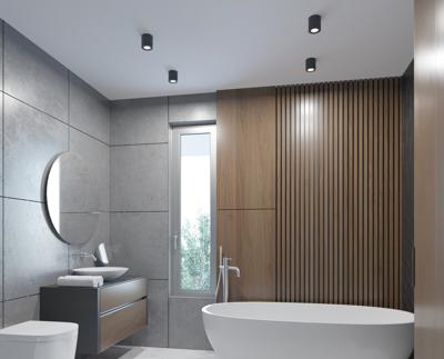 Kanlux 29240 Sani Plafondlamp GU10, Par 16 10 W Zwart