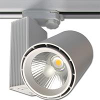 LED Railverlichting - Track Spot - Prixa Oron - 30W - 3 Fase - Rond - Natuurlijk Wit 4000K - Mat Wit - Aluminium - thumbnail