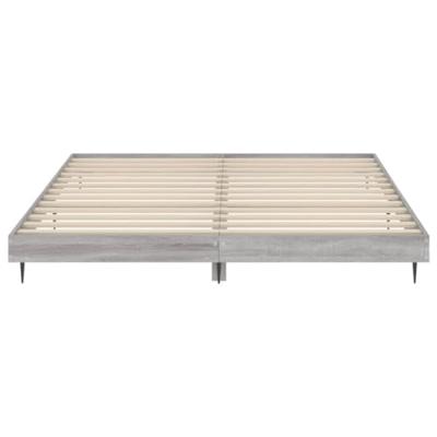 Bedframe zonder matras 180x200 cm spaanplaat grijs Sonoma