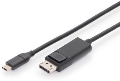 Digitus AK-300333-020-S USB-C-displaykabel USB-C / DisplayPort Adapterkabel USB-C stekker, DisplayPort-stekker 2.00 m Zwart Afgeschermd, Afgeschermd (dubbel)