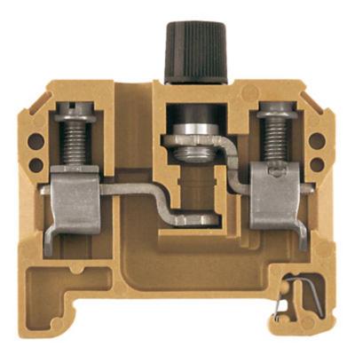 Weidmüller 0501520000 Zekering-serieklem Schroeven Middelgeel 20 stuk(s) Piece