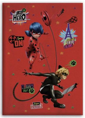 Miraculous Polar Fleece plaid rood 100 x 140 cm