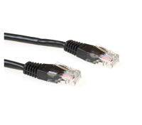 ACT IB8951 U/UTP CAT6 Patchkabel Zwart - 1,5 meter - thumbnail