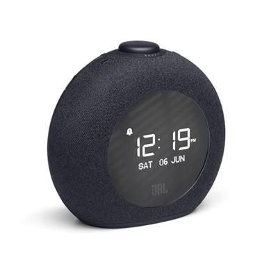 JBL Horizon 2 wekkerradio, Bluetooth luidspreker met DAB; en FM-radio, 2 USB-poorten voor oplaadapparaten, zwart