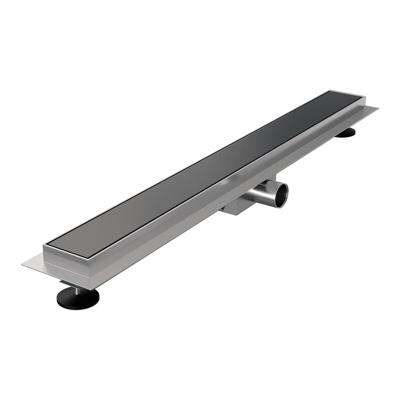 Douchegoot Brauer Geborsteld Gunmetal Inclusief Vloerflens 80x7 cm Zero Tegelinlegrooster Omkeerbaar Brauer Douchegoot Brauer Geborsteld Gunmetal Inclusief Vloerflens 80x7 cm Zero Tegelinlegrooster Omkeerbaar Brauer