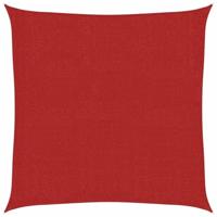 Zonnezeil 160 g/m 2,5x2,5 m HDPE rood - thumbnail