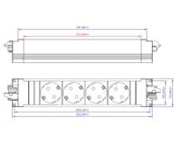 STEP BASE 336.604 GST18 4-voudig Stekkerdoos - thumbnail
