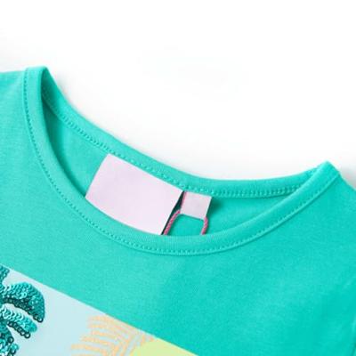 Kindershirt 128 mintkleurig Kindershirt 128 mintkleurig