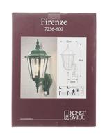 KonstSmide BuitenlampFirenze met bewegingsmelder groen - 7236-600 - thumbnail