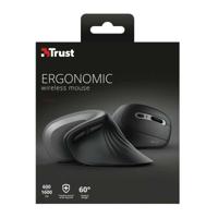 Trust Verro Ergonomische draadloze muis Muis Zwart - thumbnail