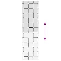 VidaXL Doucherolgordijn 70x240 cm stofbreedte 66 cm - thumbnail