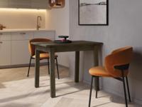 Verlengbare eettafel PLOTY 104>224 cm donkere eik - thumbnail