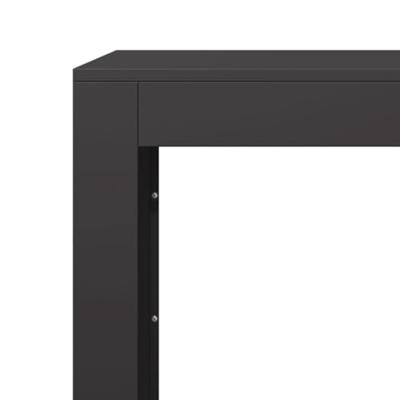 VidaXL Haardhoutrek 100x40x60 cm staal zwart