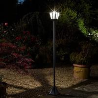 SMART SOLAR 170cm Solar Lantaarn Vloerlamp - 100 lm, druppelvormige glazen lens, koelwitte LED - thumbnail