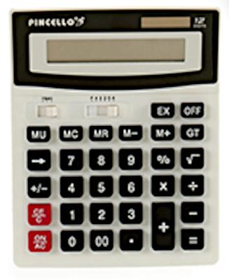 Pincello Rekenmachine Solar 19 X 15 Cm Wit