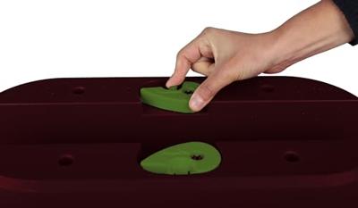 Cavaliere Osaka Jardiniere 19,5 L - EDA - Bordeauxrood - voor balkons en balustrades Cavaliere Osaka Jardiniere 19,5 L - EDA - Bordeauxrood - voor balkons en balustrades