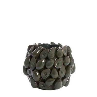Light & Living Vaas 'Avocado' Keramiek, kleur Bruin