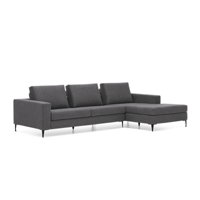 Hoekbank Fira Donkergrijs Stof