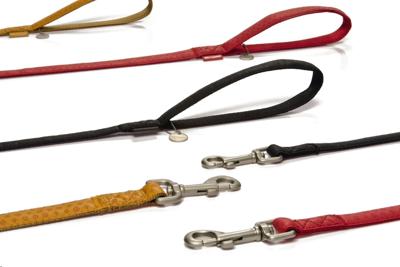 Beeztees Macleather hondenriem van leer, bruin, 120 x 2,5 cm