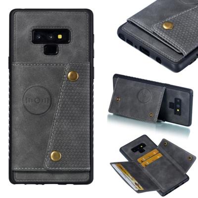 Lederen beschermhoes voor Galaxy Note9 (grijs)