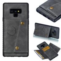 Lederen beschermhoes voor Galaxy Note9 (grijs) - thumbnail