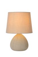Lucide RAMZI - Tafellamp - Ø 18 cm - 1xE14 - Beige - thumbnail