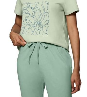 Shortama dames - Capri - PK X 02 - Katoenen capri zomer pyjama dames - 42 - Groen - 42 - 42 - 42 - 42 - 42 - 42 - 42 - 42 - 42 - 42 - 42