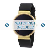 Horlogeband Jacob Jensen 846 / 847 Leder Zwart 19mm - thumbnail