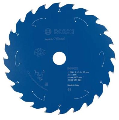 Bosch Accessoires Expert for Wood cirkelzaagblad voor accuzagen 254x2,1/1,6x30 T24 - 1 stuk(s) - 2608644524 - 2608644524