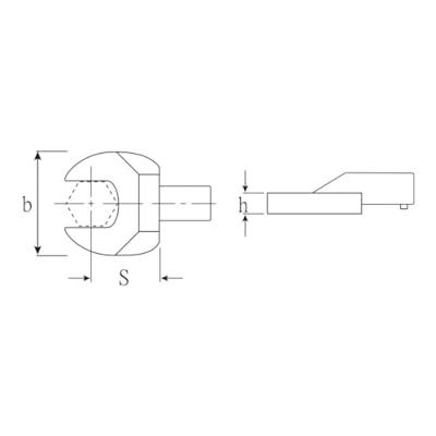 Stahlwille insteeksteeksleutel 9x12 9/16
