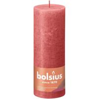 Bolsius stompkaars rustiek shine 6.8x19cm blossom pink - thumbnail