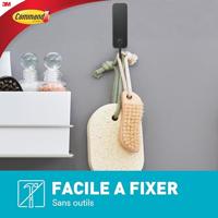 Haak voor ophanging 3M 1,3 kg 25 X 35 X 95 MM Zwart Lijmen (1 Stuks) - thumbnail