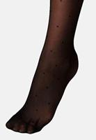 MamsyPositiepanty Zwangerschapspanty 20 Den Zwart Stippen - thumbnail