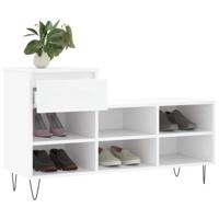 VidaXL Schoenenkast 102x36x60 cm bewerkt hout wit - thumbnail