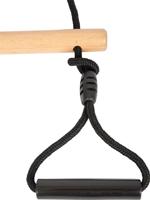 Small Foot - houten trapezeschommel met gymnastiekringen black line - thumbnail