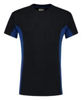 Tricorp T-shirt Bi-Color - Workwear - 102002 - marine blauw/koningsblauw - maat S - thumbnail
