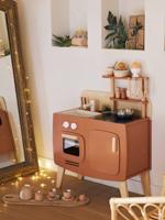 Houten design keukentje karamel - thumbnail